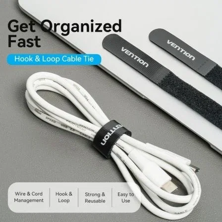 Vention Tira Organizadora de Cables KAOB0 18cm Vention Tira Organizadora de Cables KAOB0 18cm